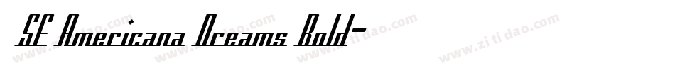  SF Americana Dreams Bold字体转换
